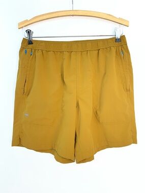Janji Men's Transit Tech 7" Tech Shorts 0993 men’s medium yellow